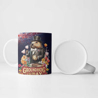Groundhog Day Gentleman Ceramic Mug Same Day Again - Wonder Print Shop