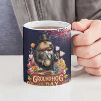 Groundhog Day Gentleman Ceramic Mug Same Day Again - Wonder Print Shop