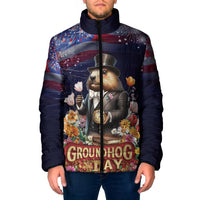 Groundhog Day Gentleman Padded Jacket Same Day Again - Wonder Print Shop