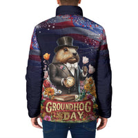 Groundhog Day Gentleman Padded Jacket Same Day Again - Wonder Print Shop