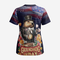 Groundhog Day Gentleman Scrub Top Same Day Again - Wonder Print Shop