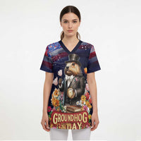 Groundhog Day Gentleman Scrub Top Same Day Again - Wonder Print Shop