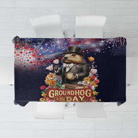 Groundhog Day Gentleman Tablecloth Same Day Again - Wonder Print Shop
