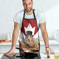 Funny Groundhog Day Apron Canadian Maple Leaf - Wonder Print Shop