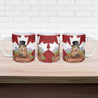 Funny Groundhog Day Ceramic Mug Canadian Maple Leaf - Wonder Print Shop