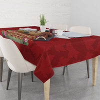 Funny Groundhog Day Tablecloth Canadian Maple Leaf - Wonder Print Shop