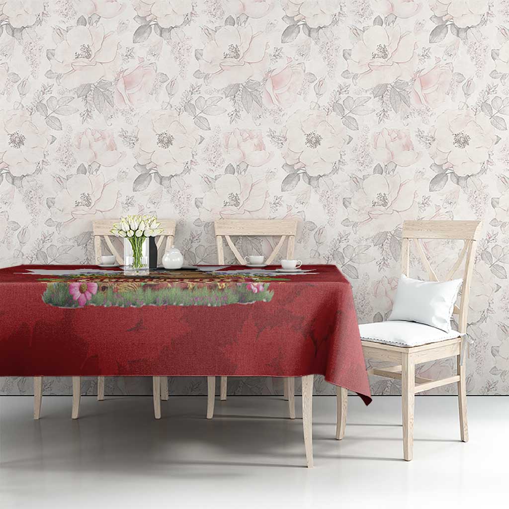 Funny Groundhog Day Tablecloth Canadian Maple Leaf - Wonder Print Shop