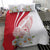 Personalized Denmark Bedding Set Mute Swan With Marguerite Daisy