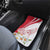 Personalized Denmark Car Mats Mute Swan With Marguerite Daisy