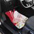 Personalized Denmark Car Mats Mute Swan With Marguerite Daisy