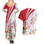 Personalized Denmark Couples Matching Summer Maxi Dress and Hawaiian Shirt Mute Swan With Marguerite Daisy