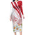 Personalized Denmark Family Matching Long Sleeve Bodycon Dress and Hawaiian Shirt Mute Swan With Marguerite Daisy