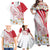 Personalized Denmark Family Matching Off Shoulder Maxi Dress and Hawaiian Shirt Mute Swan With Marguerite Daisy