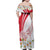 Personalized Denmark Family Matching Off Shoulder Maxi Dress and Hawaiian Shirt Mute Swan With Marguerite Daisy