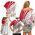 Personalized Denmark Family Matching Off Shoulder Short Dress and Hawaiian Shirt Mute Swan With Marguerite Daisy