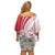 Personalized Denmark Family Matching Off Shoulder Short Dress and Hawaiian Shirt Mute Swan With Marguerite Daisy