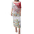 Personalized Denmark Family Matching Puletasi and Hawaiian Shirt Mute Swan With Marguerite Daisy