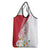 Personalized Denmark Grocery Bag Mute Swan With Marguerite Daisy