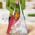 Personalized Denmark Grocery Bag Mute Swan With Marguerite Daisy