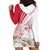 Personalized Denmark Hoodie Dress Mute Swan With Marguerite Daisy