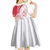 Personalized Denmark Kid Short Sleeve Dress Mute Swan With Marguerite Daisy