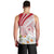 Personalized Denmark Men Tank Top Mute Swan With Marguerite Daisy