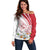 Personalized Denmark Off Shoulder Sweater Mute Swan With Marguerite Daisy