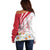 Personalized Denmark Off Shoulder Sweater Mute Swan With Marguerite Daisy