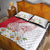 Personalized Denmark Quilt Bed Set Mute Swan With Marguerite Daisy