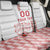 Custom Denmark Football Back Car Seat Cover Danish Dynamite White Version