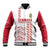 Custom Denmark Football Baseball Jacket Danish Dynamite White Version