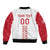 Custom Denmark Football Bomber Jacket Danish Dynamite White Version