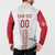 Custom Denmark Football Button Sweatshirt Danish Dynamite White Version