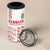 Custom Denmark Football 4 in 1 Can Cooler Tumbler Danish Dynamite White Version