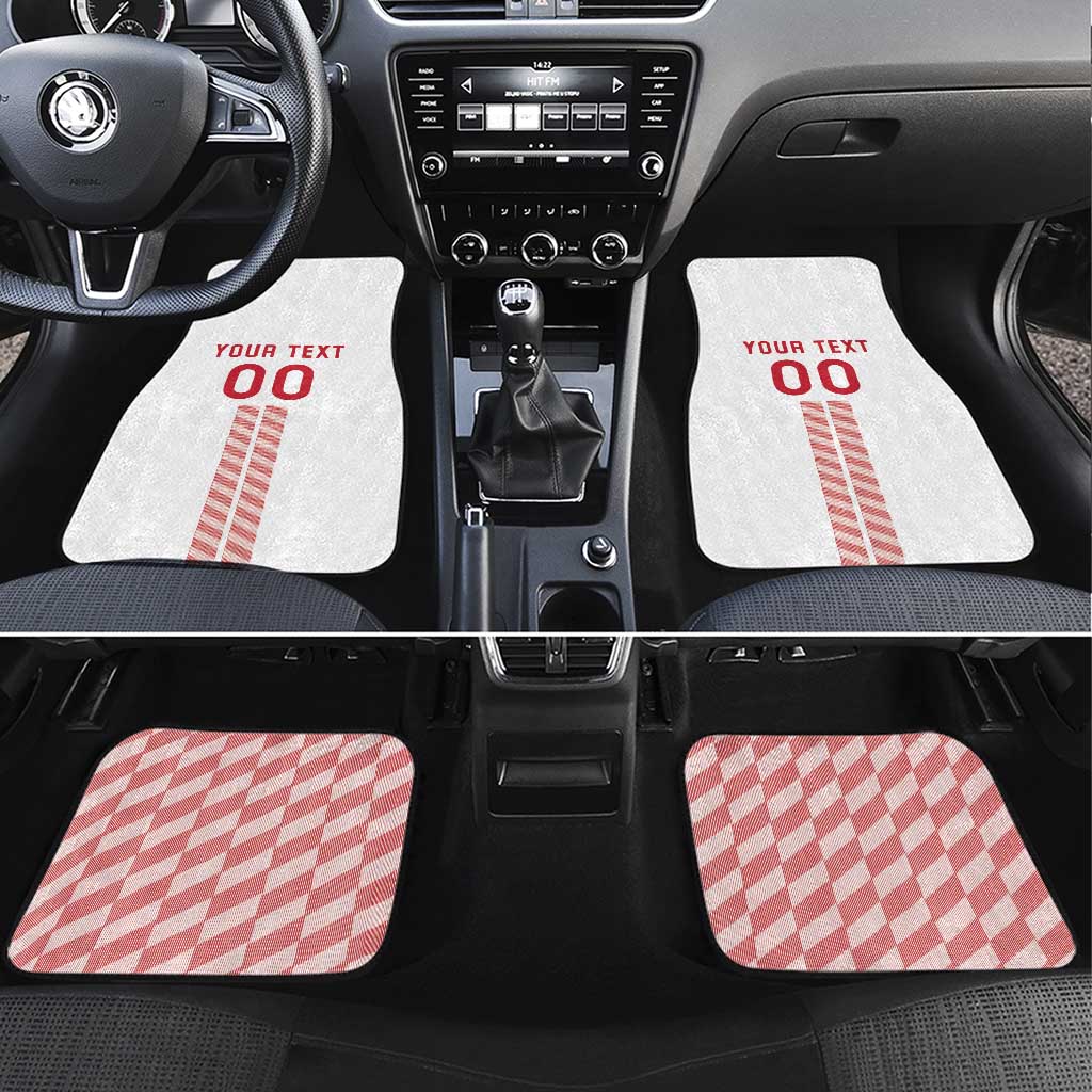 Custom Denmark Football Car Mats Danish Dynamite White Version