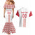 Custom Denmark Football Couples Matching Mermaid Dress and Hawaiian Shirt Danish Dynamite White Version