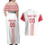 Custom Denmark Football Couples Matching Off Shoulder Maxi Dress and Hawaiian Shirt Danish Dynamite White Version