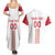 Custom Denmark Football Couples Matching Summer Maxi Dress and Hawaiian Shirt Danish Dynamite White Version