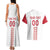 Custom Denmark Football Couples Matching Tank Maxi Dress and Hawaiian Shirt Danish Dynamite White Version