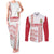 Custom Denmark Football Couples Matching Tank Maxi Dress and Long Sleeve Button Shirt Danish Dynamite White Version