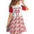 Custom Denmark Football Family Matching Long Sleeve Bodycon Dress and Hawaiian Shirt Danish Dynamite White Version