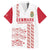 Custom Denmark Football Family Matching Long Sleeve Bodycon Dress and Hawaiian Shirt Danish Dynamite White Version