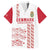 Custom Denmark Football Family Matching Short Sleeve Bodycon Dress and Hawaiian Shirt Danish Dynamite White Version