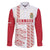 Custom Denmark Football Family Matching Short Sleeve Bodycon Dress and Hawaiian Shirt Danish Dynamite White Version