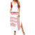 Custom Denmark Football Family Matching Summer Maxi Dress and Hawaiian Shirt Danish Dynamite White Version