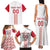 Custom Denmark Football Family Matching Tank Maxi Dress and Hawaiian Shirt Danish Dynamite White Version