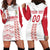 Custom Denmark Football Hoodie Dress Danish Dynamite White Version