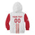 Custom Denmark Football Kid Hoodie Danish Dynamite White Version