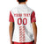 Custom Denmark Football Kid Polo Shirt Danish Dynamite White Version