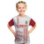 Custom Denmark Football Kid T Shirt Danish Dynamite White Version